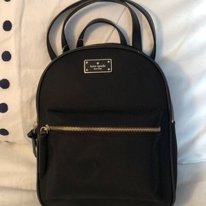 NWT black Kate Spade small Bradley backpack